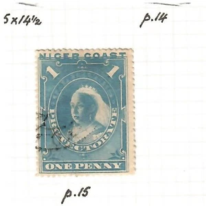 Nigeria, Niger Coast Protectorate 1894 2 1/2 d blue perf 15 used - Picture 1 of 1