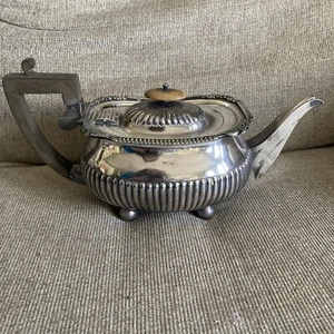 Antique Edwardian Tea William Hutton Sons WMH&S Silver Sheffield 1800’s Coffee - Picture 1 of 12