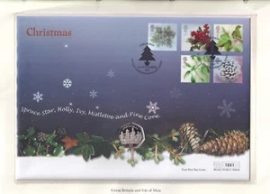 ISLE OF MAN 2002 WEIHNACHTEN 50p MÜNZHÜLLE - Bild 1 von 1