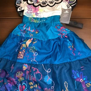 Disney Parks Store Girls 7/8 Encanto Mirabel Madrigal Dress Deluxe Costume NWT - Picture 1 of 14
