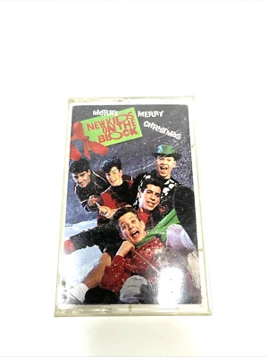 New Kids On The Block Merry Merry Christmas Cassette Tape 1989 Vintage Tested - Image 1 of 4