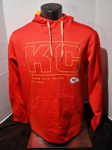Ropa del equipo de la NFL Kansas City CHIEFS SUDADERA CON CAPUCHA ROJA grande nueva con etiquetas - Imagen 1 de 9
