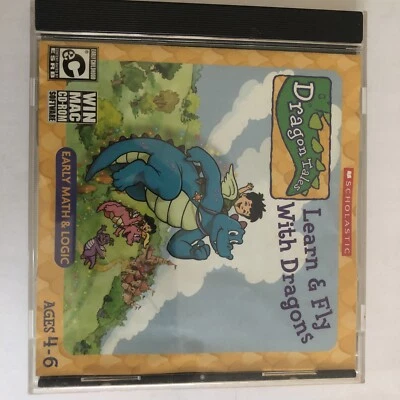 Ages 4-6 DRAGON TALES Math Logic Learn & Fly Kids Children Educational Win XP ME - Image 1 of 3