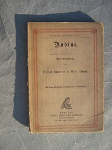Undine fairy-tale novella   De La Motte Fouque German Edition Henry Holt & Co - Picture 1 of 4