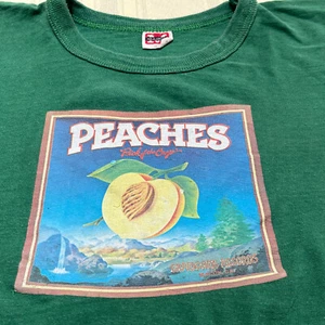 CAMISETA ORIGINAL de promoción PEACHES Capricorn Records ""Pick of the Crop"" talla 38-40 en muy buen estado - Imagen 1 de 6