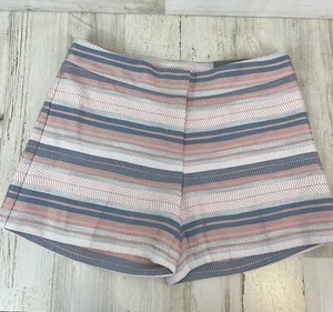 Ann Taylor Factory Pink Blue White Striped Tapestry Dressy Shorts Sz 4 -NWT - Picture 1 of 9