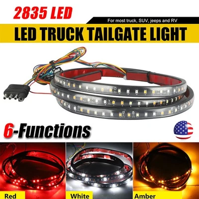 Barra de puerta trasera tira LED de 60"" para camioneta Chevrolet Silverado 1500 6 funciones Foto 1 de 4