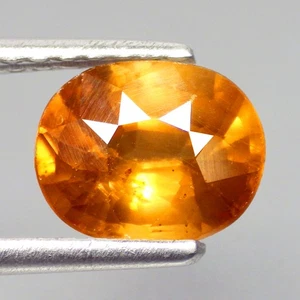 3.36 Ct Astonishing Oval Cut (8 x 7 mm) AAA 100%Natural Yellowish Orange Zircon - Picture 1 of 7