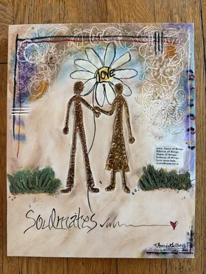 Rhonda Kullberg 1 Corinthians 13 'Love Never Fails' - Pintura de almas gêmeas 10x8 - Imagem 1 de 4