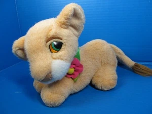 Vintage 1993 Disney Plüsch König der Löwen Nala schnurrendes Blumenhalsband funktioniert - Bild 1 von 7