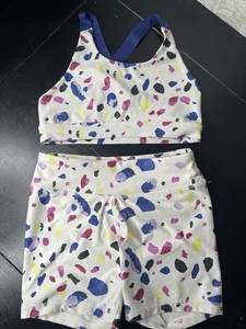 DSG Girls' 3" Momentum Shortie and sport top Activewear set size Large 14 - Picture 1 of 7