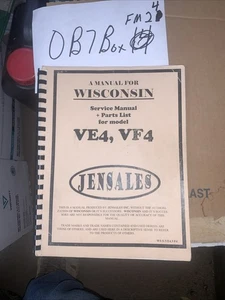 Service Manual fits Wisconsin VE4 VF4 With Parts List - Picture 1 of 9