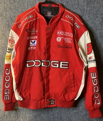 VINTAGE Y2K JH Design Dodge NASCAR Racing Jacket Mens XL STIHL Bill Elliott - Image 1 of 4