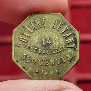 #111-3 ~ Token / Jeton - Publicitaire où nécessité - COTTART LEVANT St Quentin - Picture 1 of 2