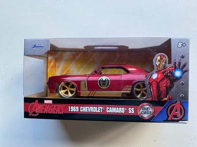 Jada MARVEL AVENGERS - IRON MAN *1969 CHEVROLET CAMARO SS* DIE-CAST NEW! 8+ - image 1 of 3