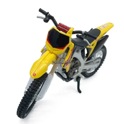 1/18 Suzuki RM-Z450 Motorcycle Model Dirt Bike Diecast Toy Car Motorbike Models - Image 1 of 4