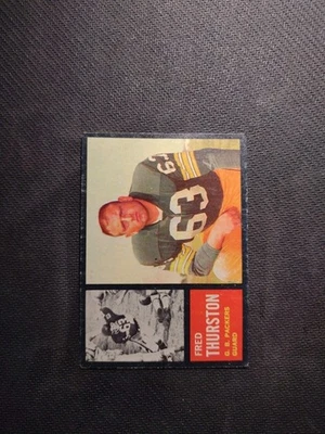 1962 Topps #69 SP Fred "Fuzzy" Thurston ROOKIE GREEN BAY PACKERS Centered Ex - Image 1 of 2
