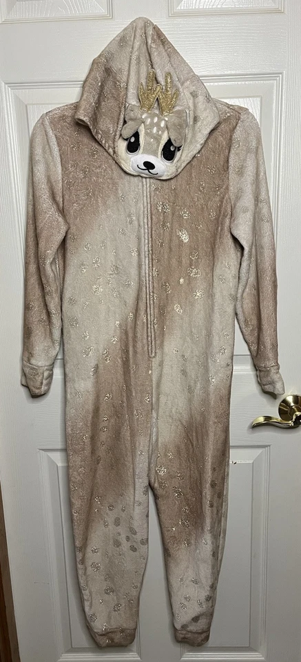 Justice Girls NAVIDAD Reno Body Pijama Traje Brillante Talla 12 Niña Foto 1 de 4