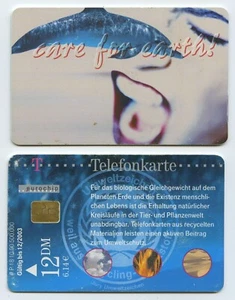 118818 -care for earth, Telefonkarten aus recycelten Material -alte Telefonkarte - Picture 1 of 1