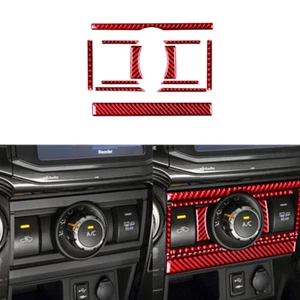 RED Carbon Fiber Air Conditioner Switch Panel Trim For Toyota 4Runner 2010-2020 - Bild 1 von 9
