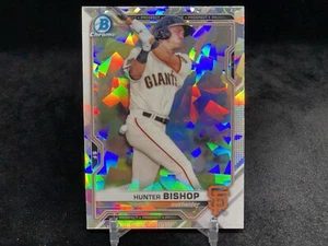 HUNTER BISHOP 2021 BOWMAN CHROME #BCP-18 PROSPECT ATOMIC REFRACTOR / SF GIANTS - Picture 1 of 2