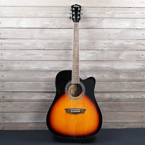 Washburn WA90CE Acoustic Electric Guitar As Is Broken Tuner Display Screen - Picture 1 of 2