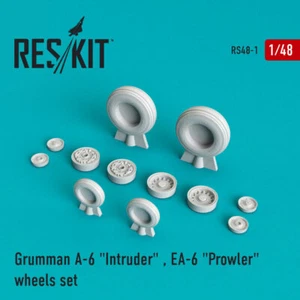 1/48 Grumman A-6 "Intruder" EA-6 "Prowler" Wheels for Hobby Boss/Revell/Kinetic - Picture 1 of 1