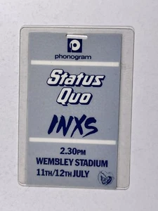 Status Quo INXS Pass Jerry Judge security Original Wembley Stadium July 1986 - Bild 1 von 12