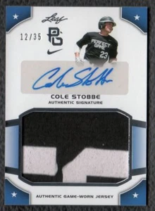 2015 Leaf Perfect Game Cole Stobbe Blueclaws Phillies Game Worn Patch Autogramm 12/35 - Bild 1 von 1