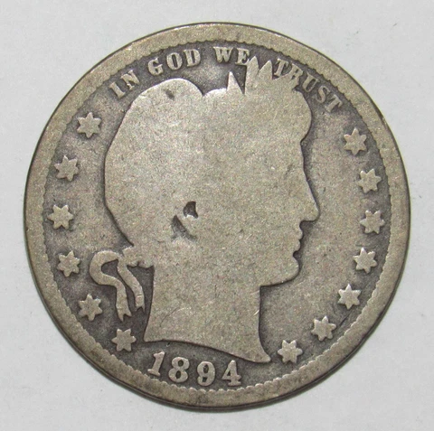 1894 O Barber Quarter (K20) Cover