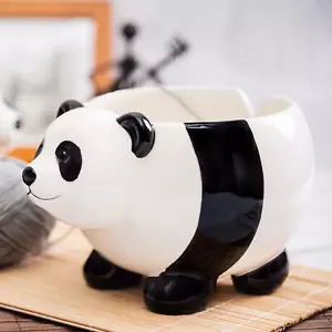 17cm Yarn Bowl Panda Knitting Crochet Organizer 6.7'' Embroidery Tools - Picture 1 of 10