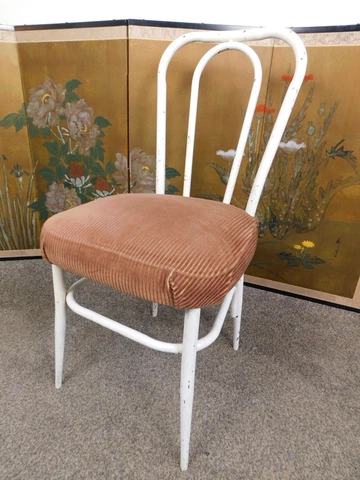 Vtg 1950s Kitchen Ice Cream Retro Metal "Thonet Bentwood"  Pub Chair Douglas CA Cover