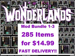 Mod1 - 71 Modded Items + 10 XP Items - PC/PS4/PS5/XBOX - Tiny Tina's Wonderlands