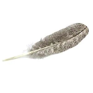 Qero Paqo's Eagle Imitation Feather 10-12" - Speckled - Picture 1 of 3
