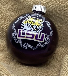 LSU glass ornament - Picture 1 of 5