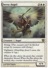Magic the Gathering MTG Serra Angel (43) Ninth Edition   HP