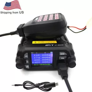 QYT KT-8900D 25W Dual band 136-174&400-480MHz Car Two Way Radio + USB Cable - Picture 1 of 11