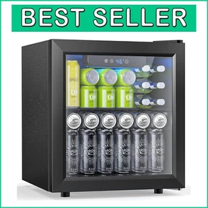 50 Can Mini Beverage Refrigerator with Digital Control - Compact Stylish Cooler - Picture 1 of 9
