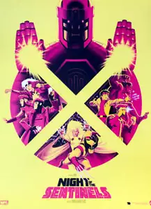 Phantom City Creative X-Men Nacht der Wächter Variante Druck Poster Mondo - Bild 1 von 3