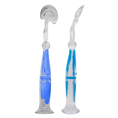 SIMPLY SOFRESH 1 Blue Triple-Edge Tongue Scrapers - Get Rid of Bad Breath!