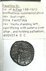 ?Real Wives of Ancient Rome? #6 141-161AD  Faustina Sr. w. Antonius Pius 2R057