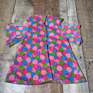 Build a Bear Fleece Robe Smiley Gesicht rosa blau grün - Bild 1 von 8