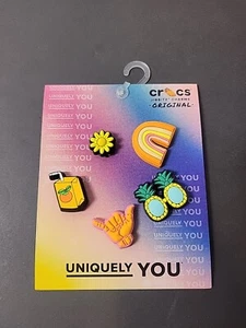 Crocs Come As You Are Uniquely You Jibbitz "Sunshine Is Fine" 5-pack NEW - Picture 1 of 2