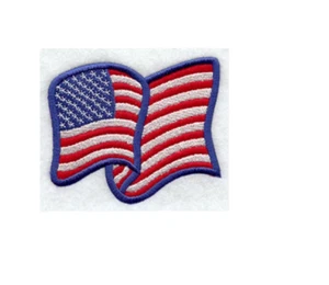 USA Flag Iron On Patch, Hat, patriotic, American, fourth of July, veteran - Picture 1 of 2