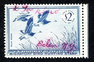 Stamp United States, Scott # RW22 used, signed - Picture 1 of 1