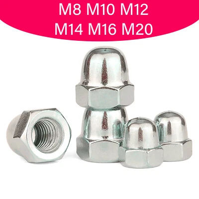 Hutmutter Edelstahl DIN 1587 hohe Form A2 V2A V4A Feingewindemuttern M8 M10~M20 - Bild 1 von 4