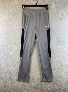 Nike Sweatpants Youth XL Black & Gray Dri-Fit Running Comfort Boys Slim / 89-5 - Picture 1 of 10