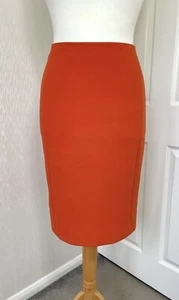 Hobbs Burnt Orange Pencil Skirt Size 10 - A1959 - Picture 1 of 5