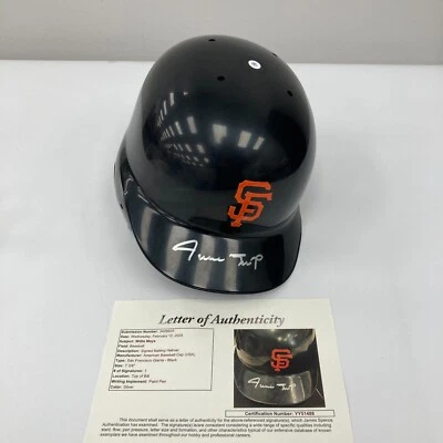 Willie Mays Signed Authentic San Francisco Giants Game Model Helmet JSA COA - Image 1 of 4