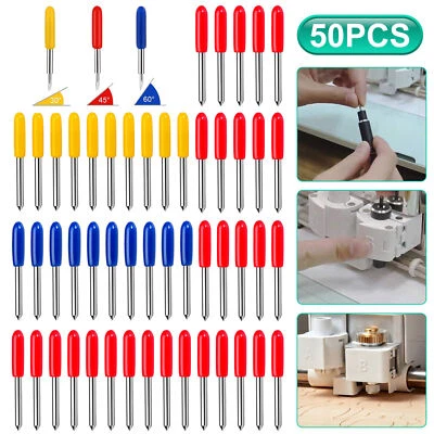 50PCS Blades Replacement for Cricut Explore Air 2 Cutting Machine 30° 45° 60°